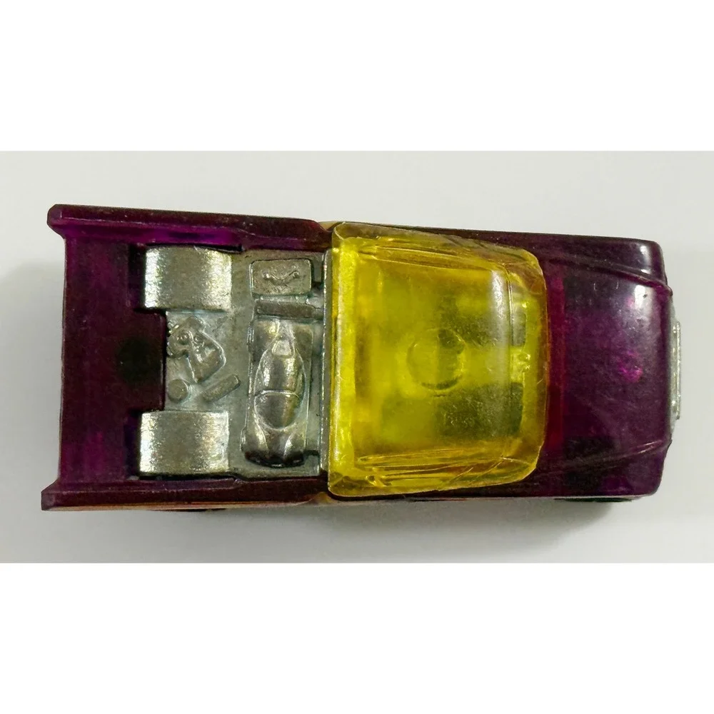 Hot Wheels Slingshot Toy Car Kids 1:64 Purple Translucent Yellow Canopy #68 2001